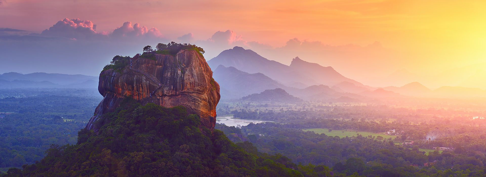 Sigiriya au lever du soleil